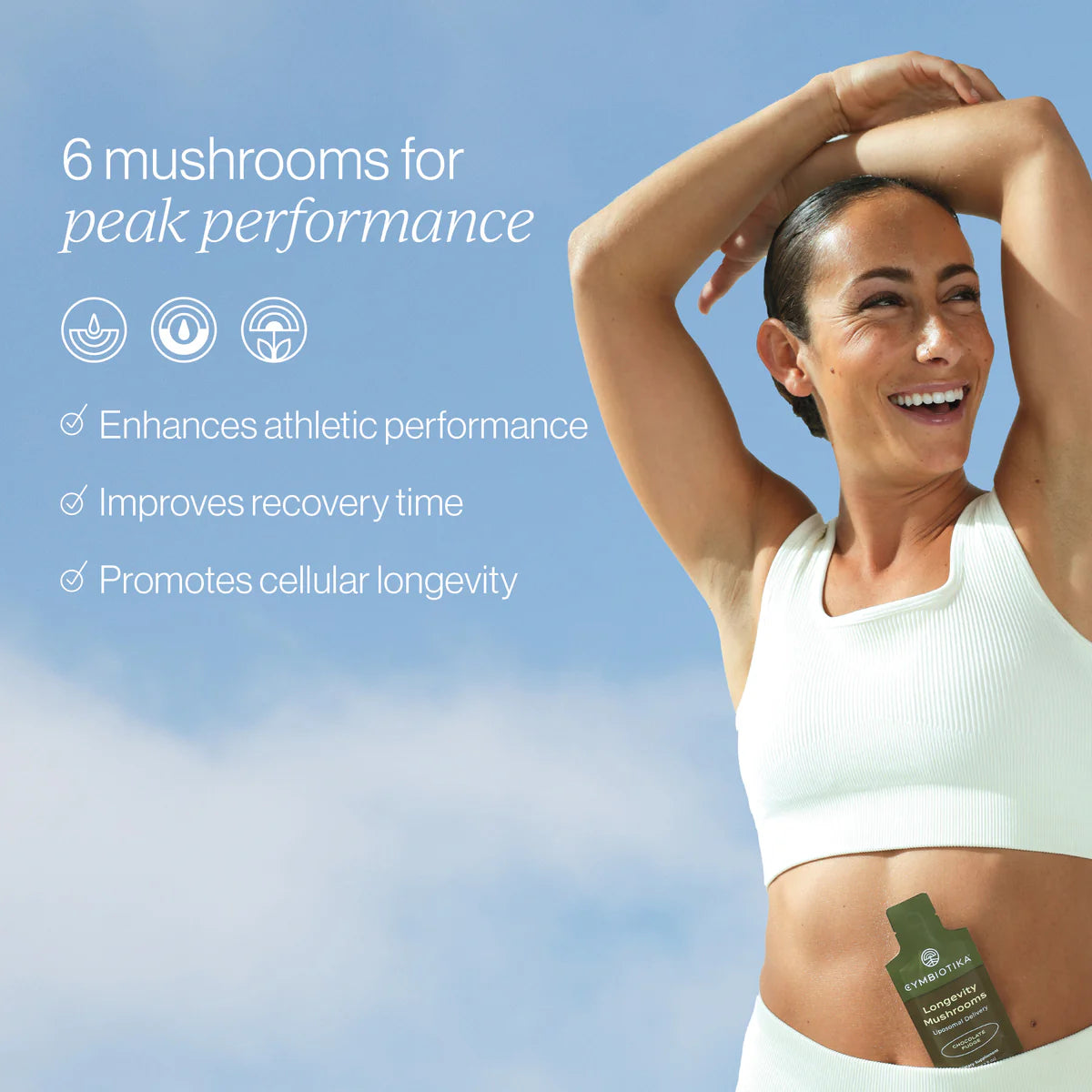 Cymbiotika - One Packet - Liposomal Longevity Mushrooms